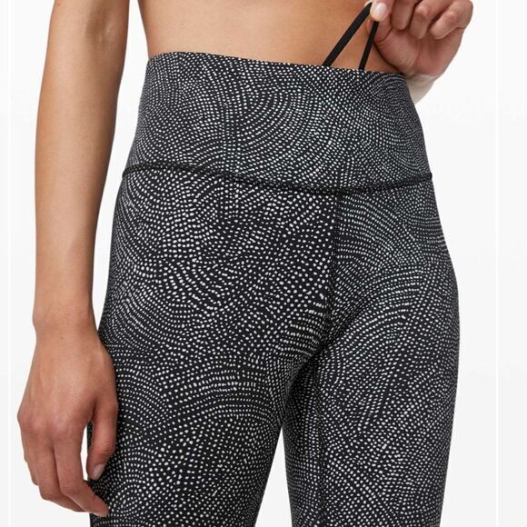 Lululemon Speed Wunder Tight *Asym Free Spirit Ice Grey Black Size 6 - Picture 11 of 11